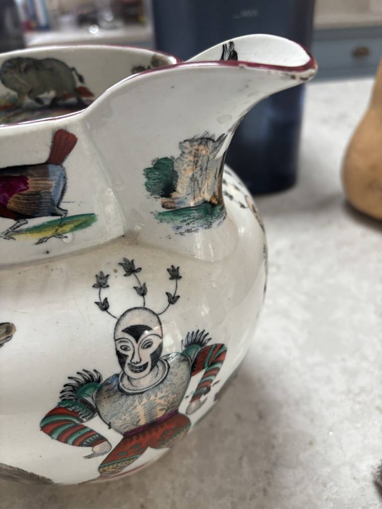 Elsmore and Forster Joker Jug with Animals - Elsmore and Forster