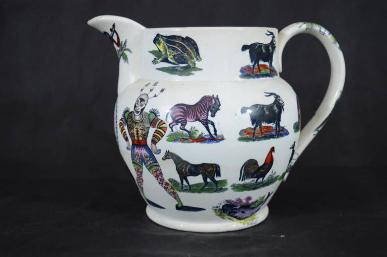 Elsmore and Forster Joker Jug with Animals - Elsmore and Forster