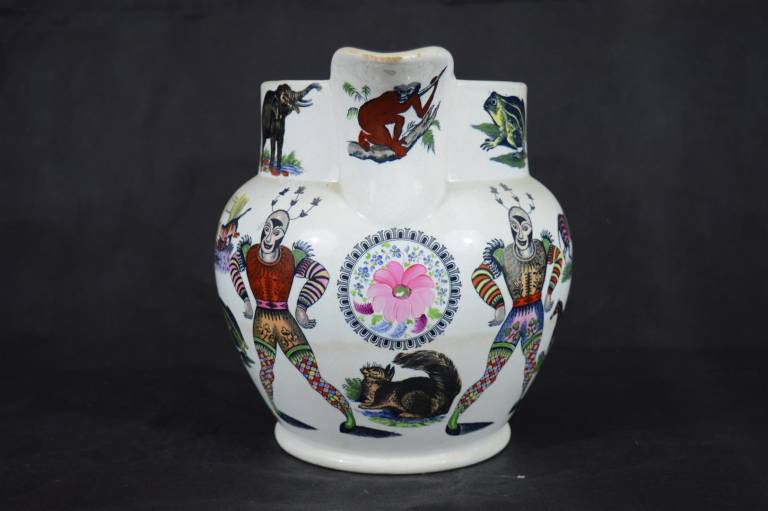 Elsmore and Forster Joker Jug with Animals - Elsmore and Forster