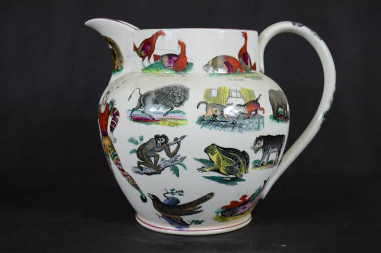 Elsmore and Forster Joker Jug with Animals - Elsmore and Forster