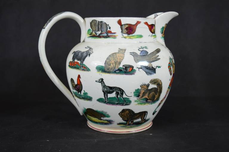 Elsmore and Forster Joker Jug with Animals - Elsmore and Forster