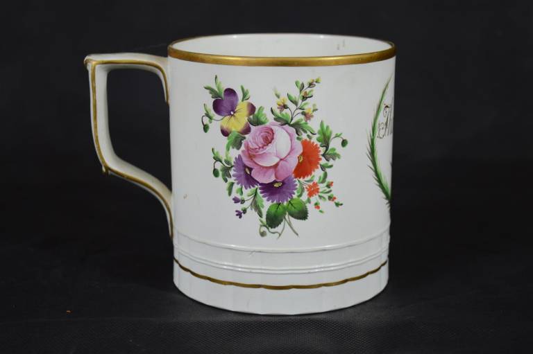 Pearlware Mug Named Thomas Brown - Unknown