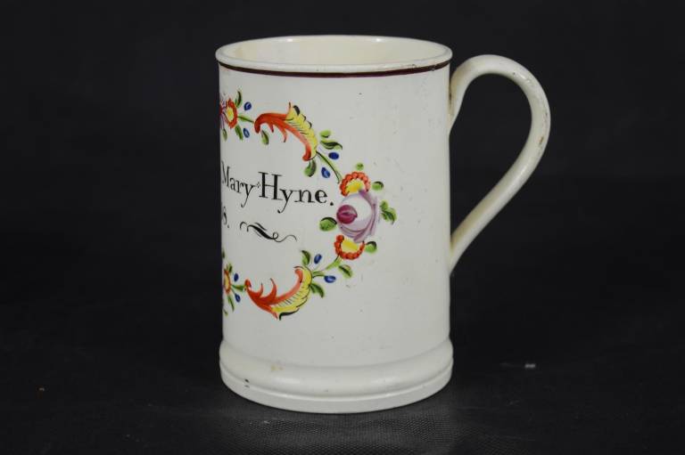 Early Pearlware Mug Named Susannah Mary Hyne 1808 - Unknown