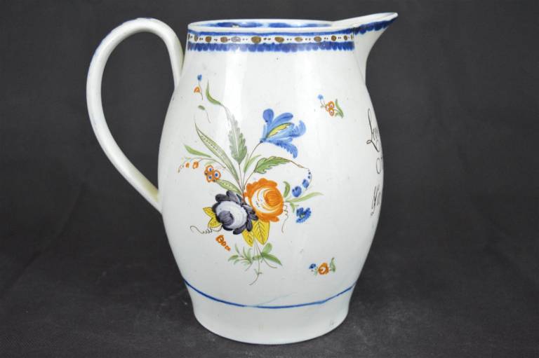 Early Antique Jug - Love & Unity A pretty Girl is a good opportunity - Unknown