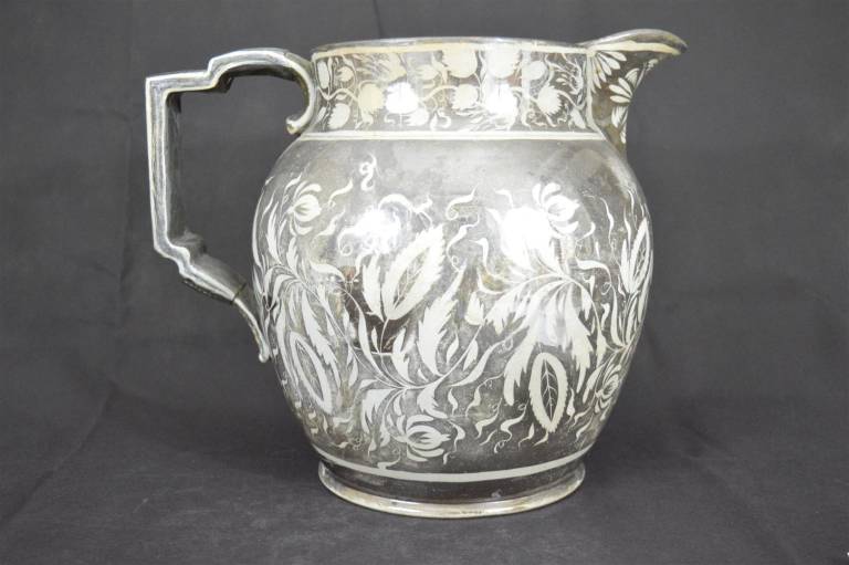 Very Large Silver Lustre Jug - Biggest Ever - Unknown