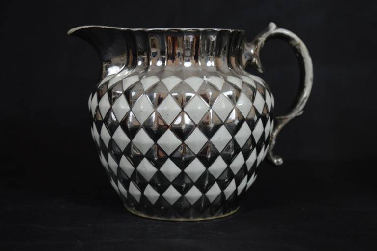 Silver Lustre Pineapple Jug - Unknown