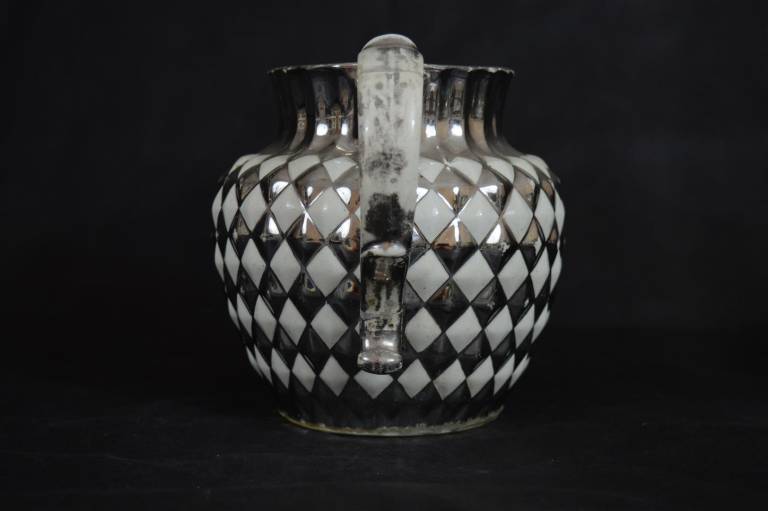 Silver Lustre Pineapple Jug - Unknown