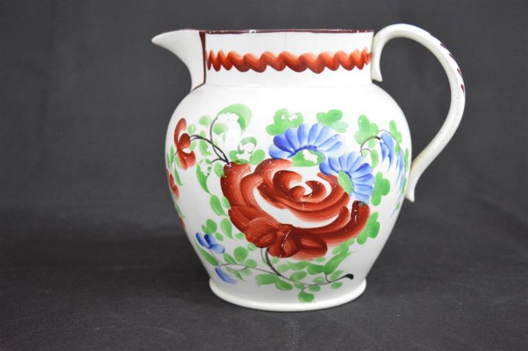 Lovely Swansea Decorated Jug - Unknown