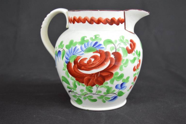 Lovely Swansea Decorated Jug - Unknown