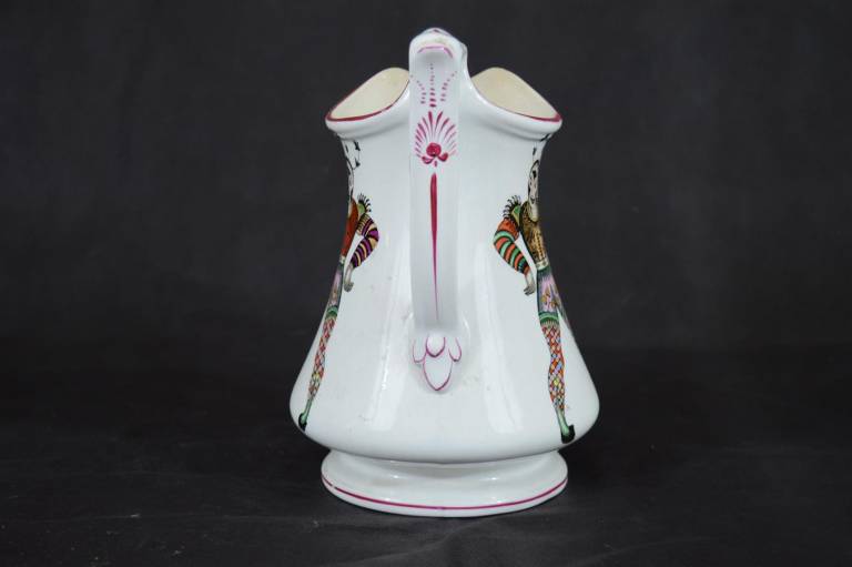 Elsmore and Forster Jug with Double Harlequins & Horse/Zebra Motif - Elsmore and Forster