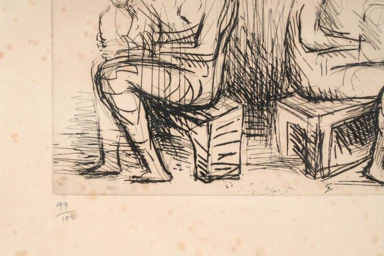 Studies for Mother and Child - Henry  Moore