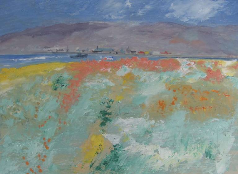 Newhaven with poppies, Isle of Wight - Max Aiken
