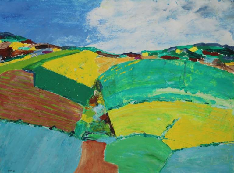 Summer view down Bladdock valley - Max Aiken