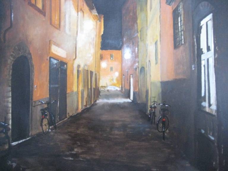 Italy.  Lucca at night           framed.nfs - Max Aiken