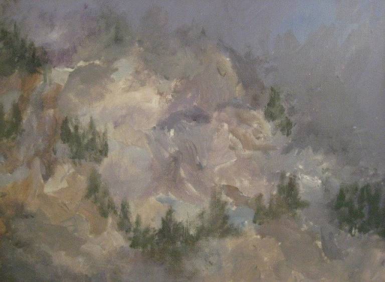Italy.  Route through the Alps - Max Aiken