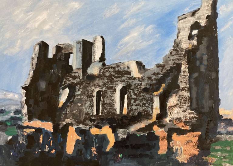 Raglan Castle,  part of ruin 1 - Max Aiken