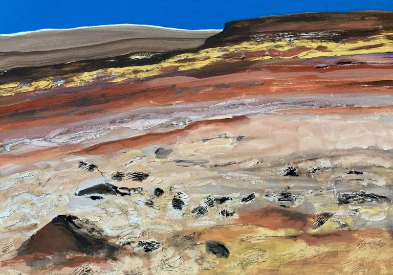 Lanzarote.  Lava field scene.  No 11   P - Max Aiken