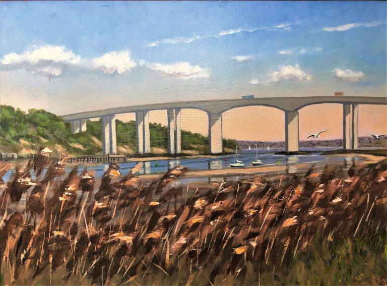 The Orwell Bridge from Fox's Yard - Peter Barter