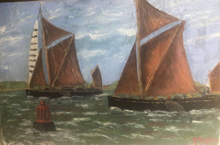 Racing for the line - Peter Barter