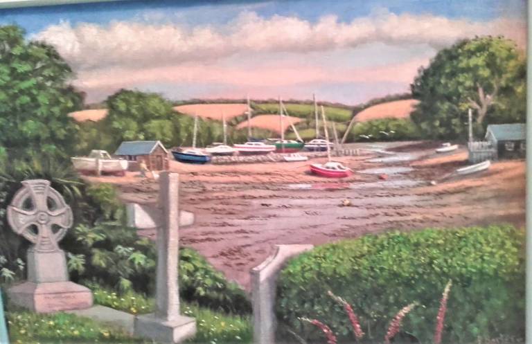 St Just in Roseland from the Church - Peter Barter