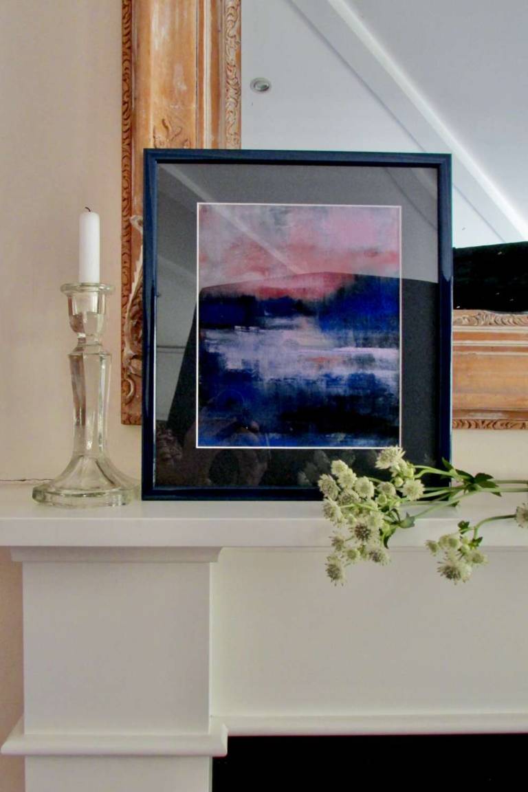 Late Evening on The Thames, Digital Framed & Mounted Print. - Helena Butler