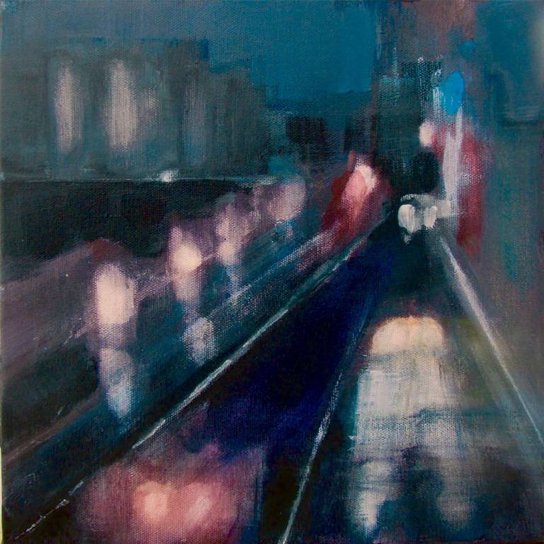 Rainy Evening, London Road, Unframed Print - Helena Butler