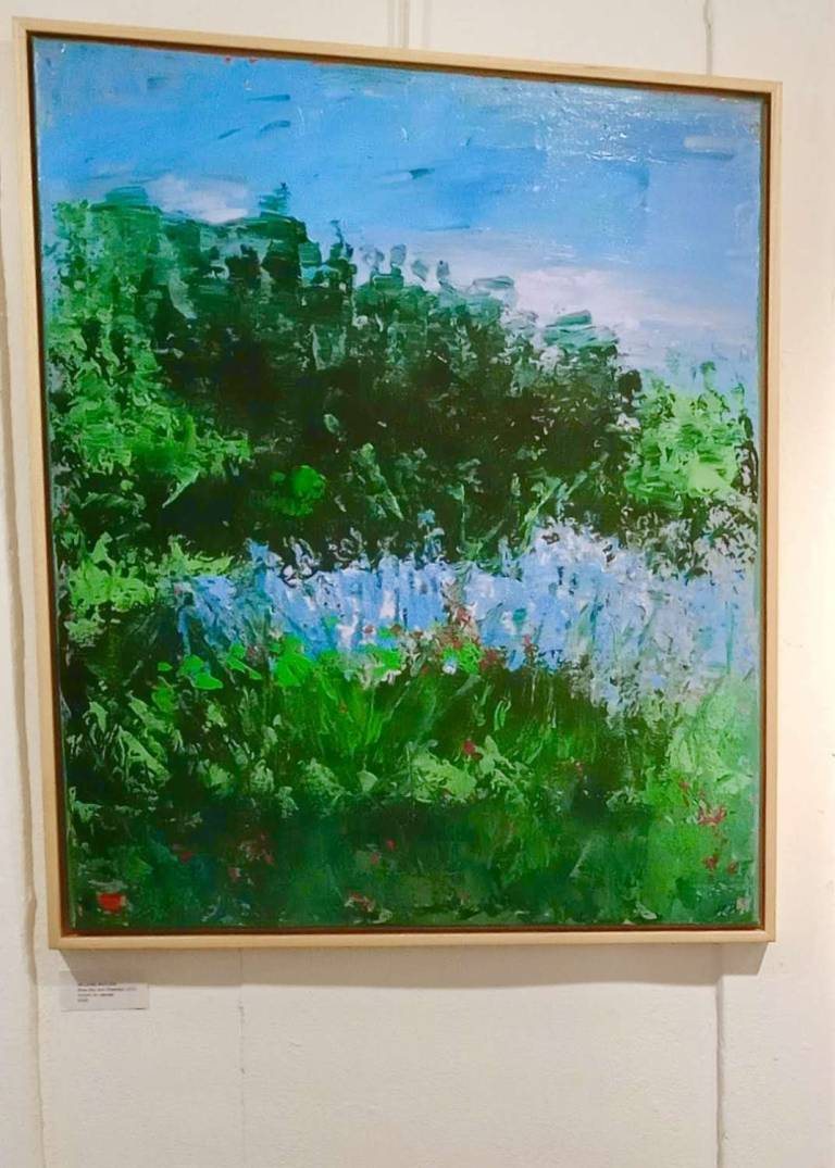 Blue Sky and Bluebells   Framed in natural wood - Helena Butler
