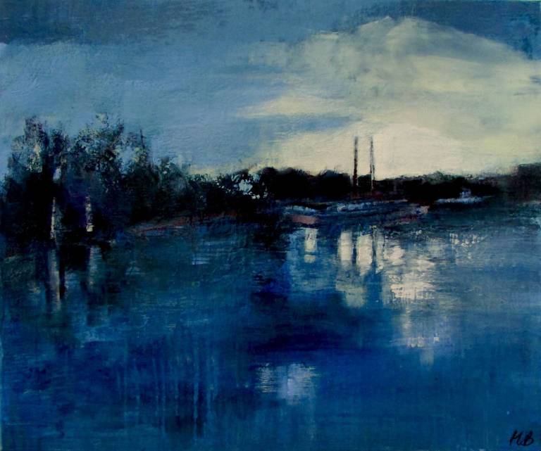 Barge on the Thames at Brentford - Helena Butler