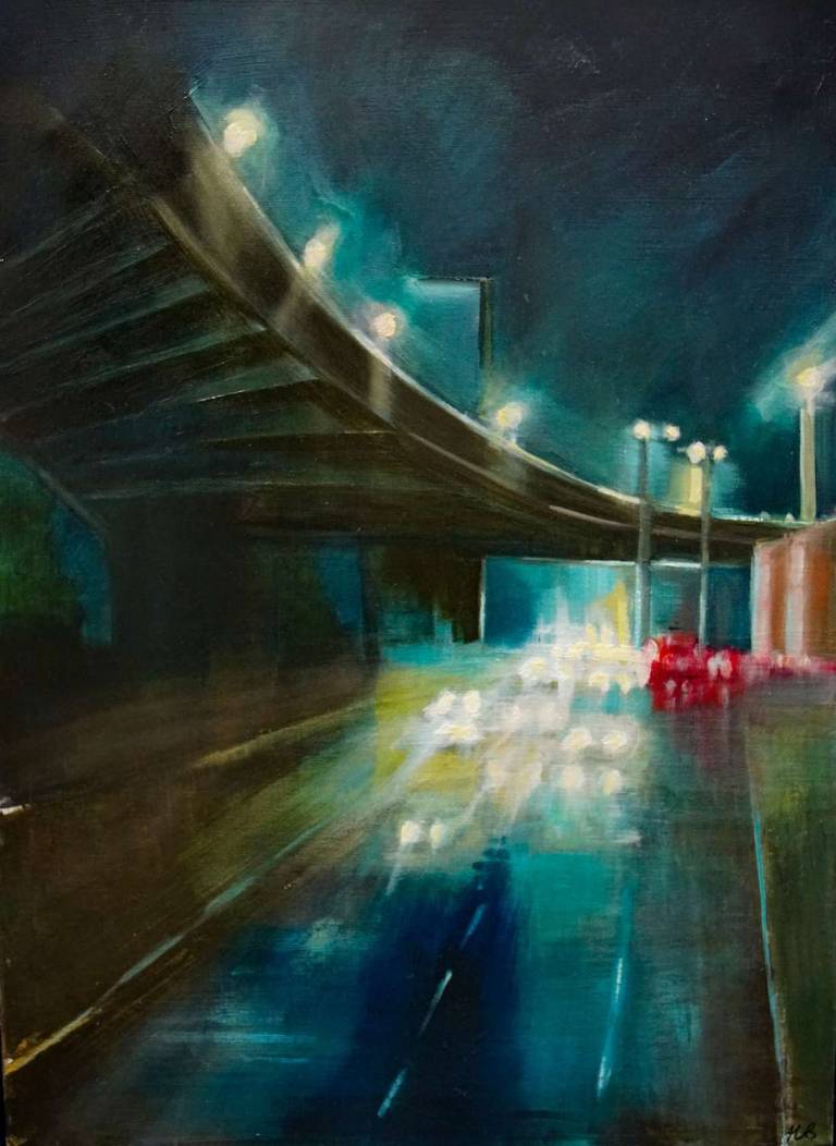 The Great West Road by night - Helena Butler