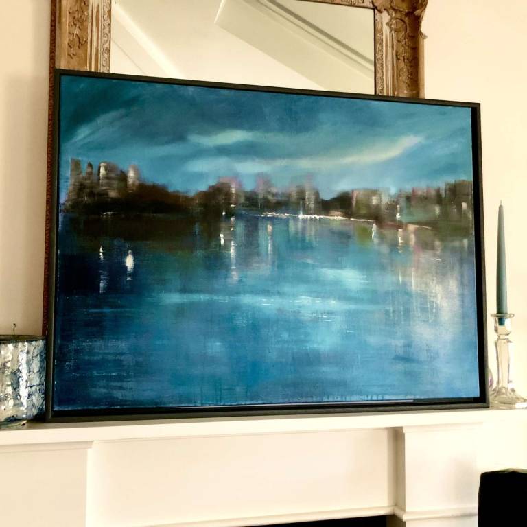 Just Before the Storm. Framed in charcoal grey wood - Helena Butler