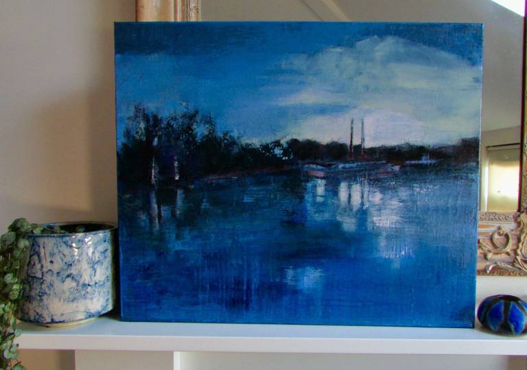 Barge on the Thames at Brentford - Helena Butler