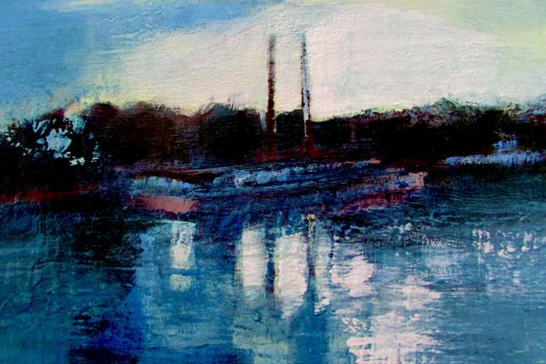 Barge on the Thames at Brentford - Helena Butler