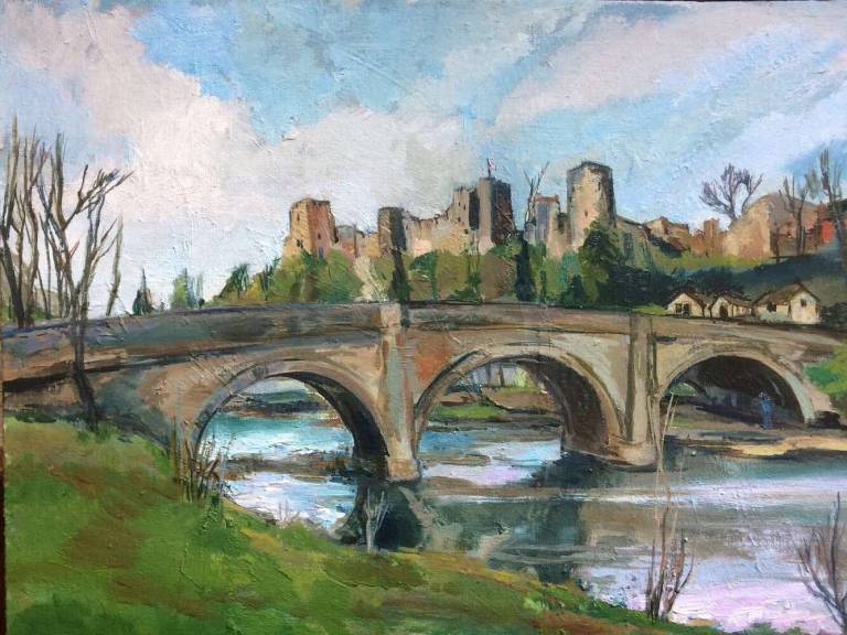Ludlow Castle and Dinham Bridge - Sally Mole