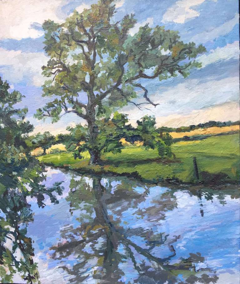 Oak Tree by the River, Ludlow - Sally Mole