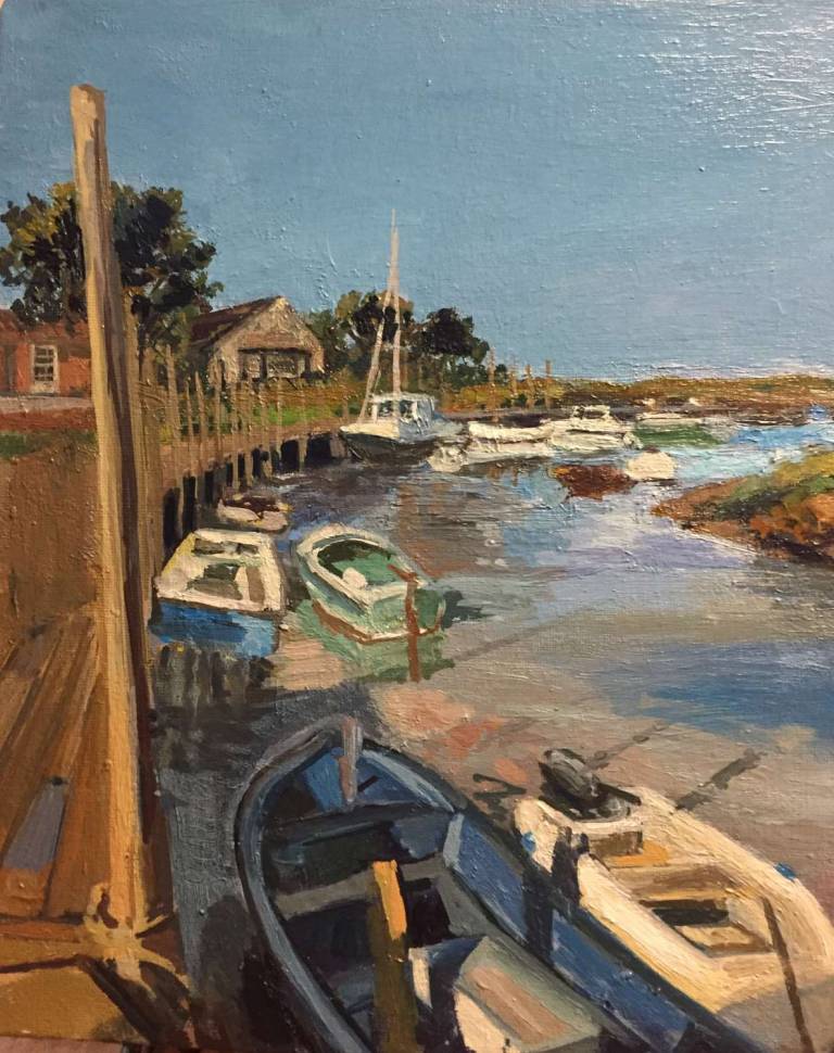 The Quay at Blakeney Harbour - Sally Mole