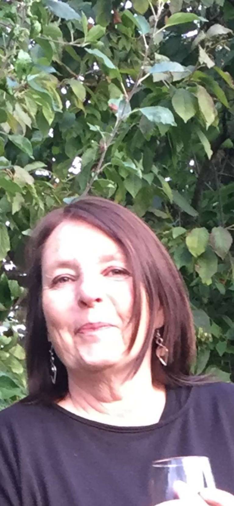 Sally in her garden - Sally