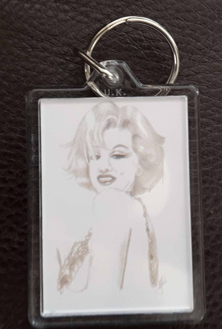 Marilyn Monroe Keyring - Polly Farrell