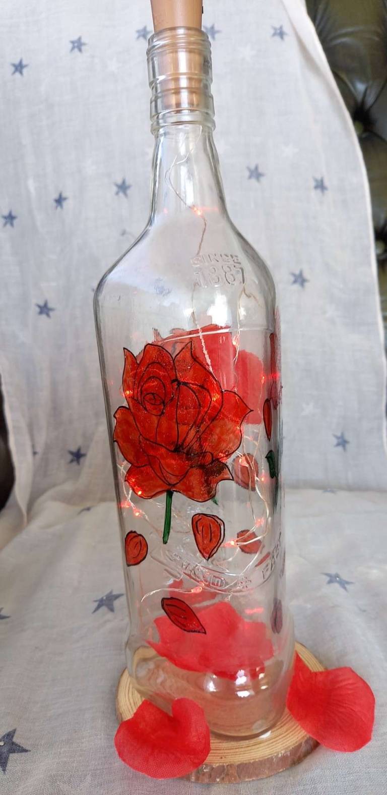 Enchanted Red Rose Light - Polly Farrell