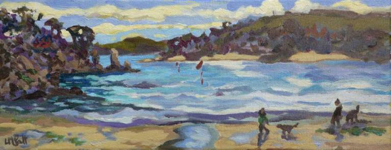 Morning walk, South Sands, Salcombe - Lucy Pratt