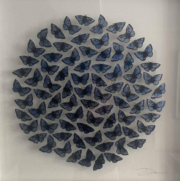 Danni Bradford - Kaleidoscope of Blue Butterflies