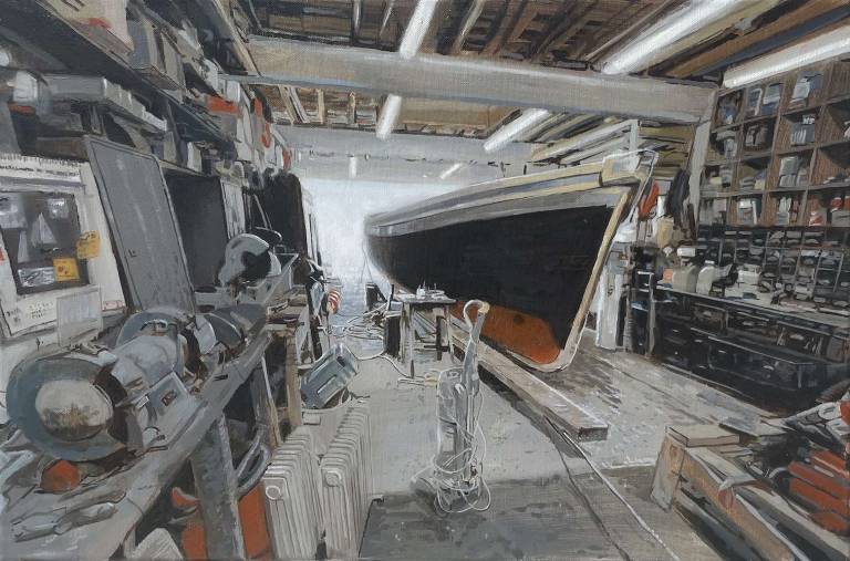 Salcombe Ferry Winter Work - Greg Ramsden ARSMA