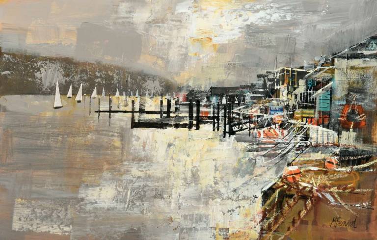 Winter Light, Salcombe Harbour' - Mike Bernard RI