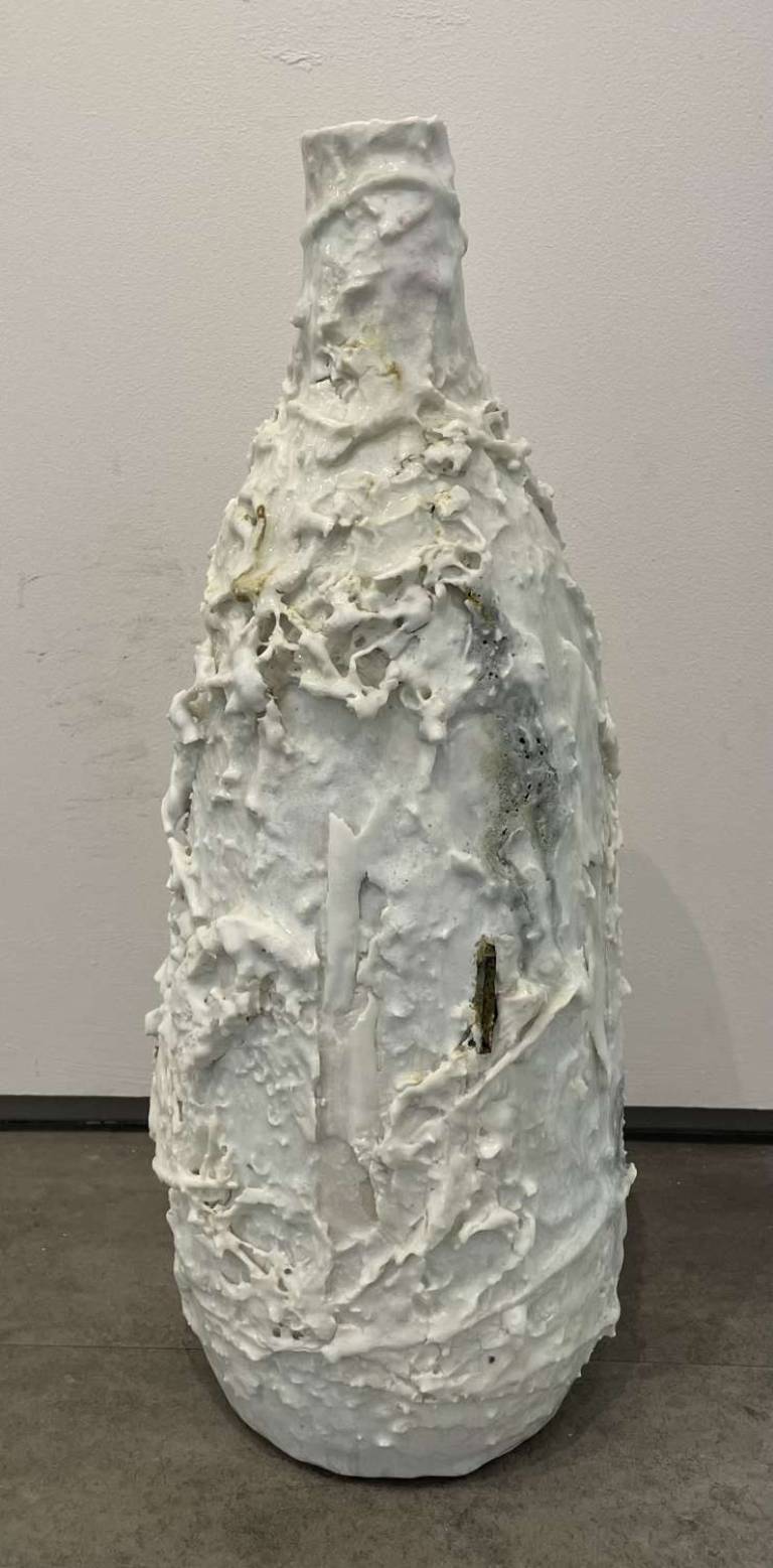 Adela Powell - Tall Accretions Bottles With Razor Clam