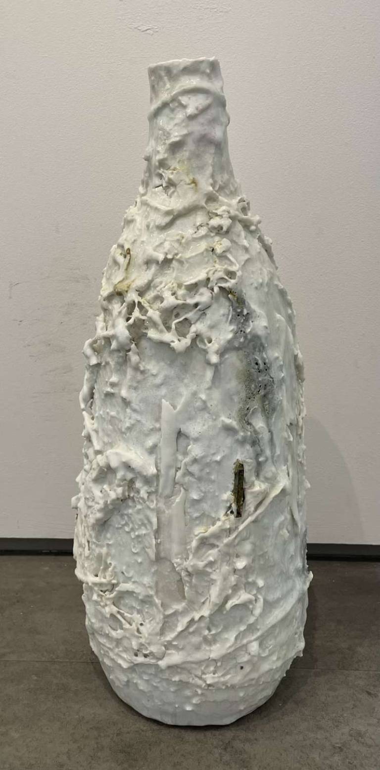 Tall Accretions Bottles With Razor Clam - Adela Powell