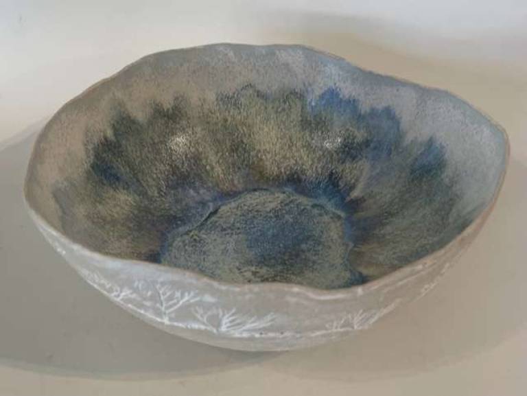 Seed Head Imprint large Cascade Bowl - Faye Mayo