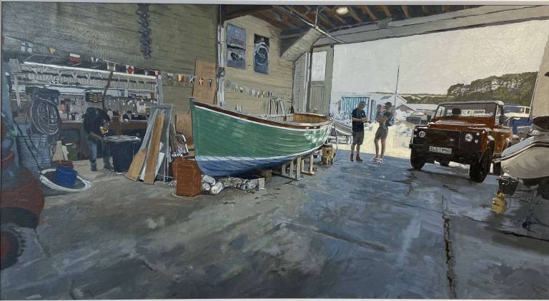 Greg Ramsden ARSMA - Yeowards Boatyard Summer Afternoon