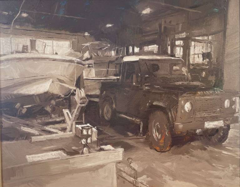 Salcombe Boatyard - Greg Ramsden RSMA