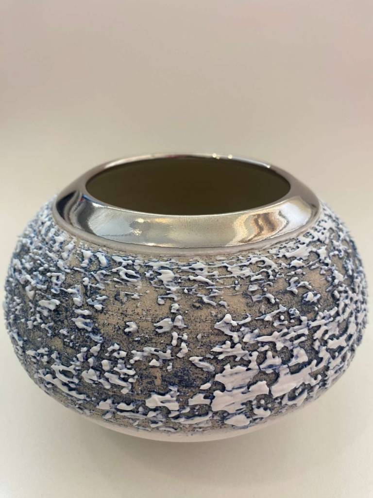 Textured Orb with Platinum Lustre - Alex McCarthy