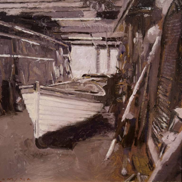 Podges Yard Evening - Greg Ramsden RSMA