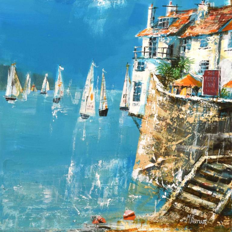 Sailing Past the Ferry Inn - Mike Bernard RI
